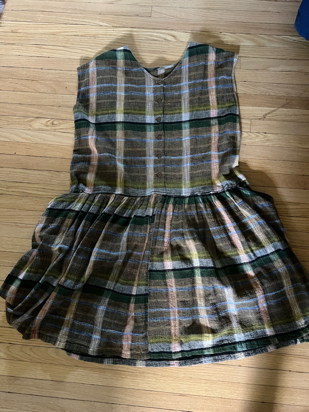 French Connection Plaid Babydoll Dress